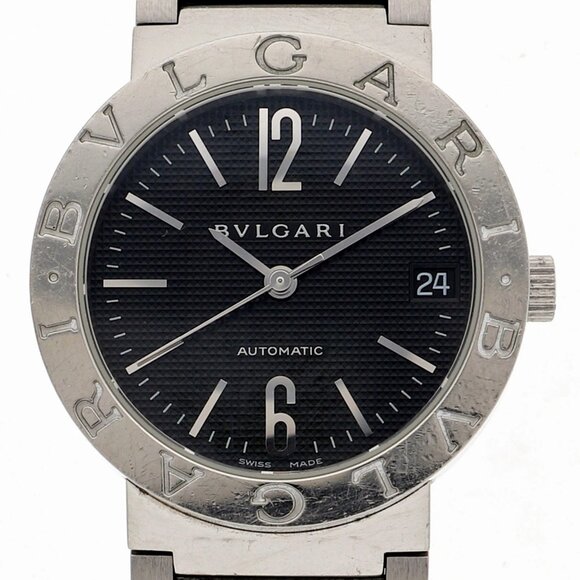 WATCH BVLGARI BB33Stainless Steel Bulgari Bulgari black SS AT - Picture 1 of 11